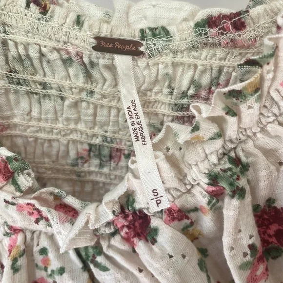 Free People S/P Favorite Girl Floral Top - Picture 3 of 11